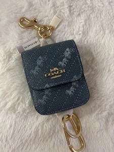 COACH Horse & Carriage Pouch Charm with Carabiner  NWT! $150 - Picture 1 of 10