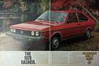 1978 Volkswagen Dasher Red 2-Door Sedan Woods Lake Does It Vintage Print Ad