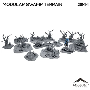 Modular Swamp Terrain - Fantasy Tabletop Terrain - Picture 1 of 10