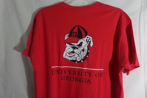 Champion Small UGA University of Georgia Bulldogs Shirt Red Authentic - Picture 1 of 5