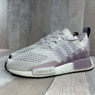 Adidas NMD R1 Women's 7.5 Primeknit Running Shoes Sneakers Orchid Tint EE6435 - Image 1 of 4