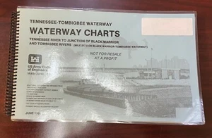 Tennessee-Tombigbee Waterway River Navigation Charts Map Books 1991 - Picture 1 of 3