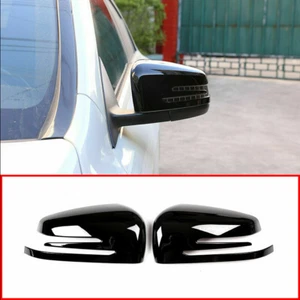 Gloss Black Rearview Mirror Cover Shell For Benz A B C E S CLA GLA CLS GLK - Picture 1 of 7