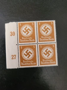 Nazi Germany 1942/44 D166 Officials 3pf Block of 4 - MNH (**) - Picture 1 of 1