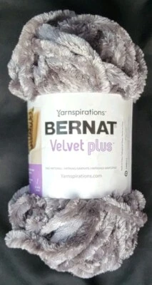 Bernat Velvet Plus Yarn-Vapor Gray 10.5 Ounces - Image 1 of 4