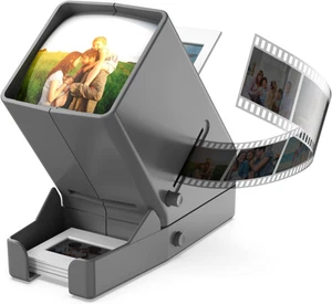 35mm Slide Viewer, Lighted Illuminated Viewing Desk Top LED - Picture 1 of 12