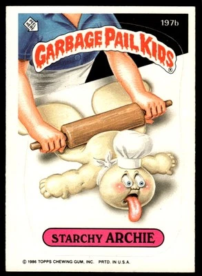 Garbage Pail Kids Series 5 1986 #197b Starchy Archie - Image 1 of 2