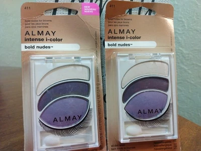 Almay Intense I-Color Bold Nudes For Brown Eyes #411 Lot of 2 NEW IN PACKAGE NOS - Image 1 of 4
