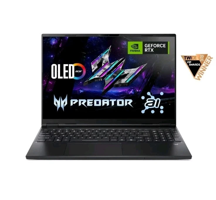 Portátil Acer Predator Helios Neo 16S AI 9 275HX RTX 5070 Ti 32 GB 1 TB Oled HDR 2k+ Foto 1 de 4