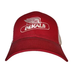 Cappello berretto camionista OC Decalb uomo regolabile snapback rosso usato - Foto 1 di 20