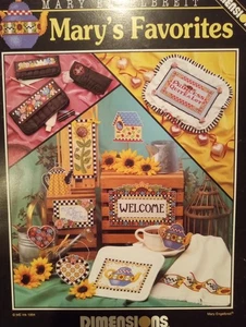 Mary Engelbreit Cross Stitch Patterns Mary's Favorites Cross Stitch Pattern - Picture 1 of 1