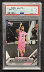 Lionel Messi PSA 10 2024 MLS TOPPS NOW #31 Return To Pitch Golazo Inter Miami - Picture 1 of 3
