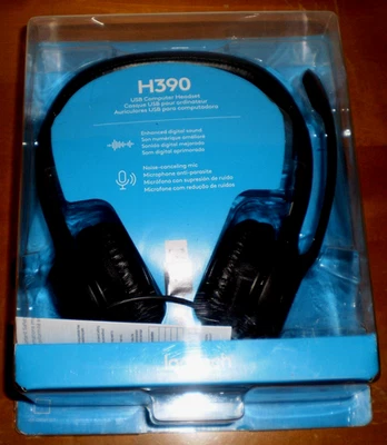 Logitech - H390 - USB Headset with Noise Cancelling Microphone - Black - Image 1 of 4