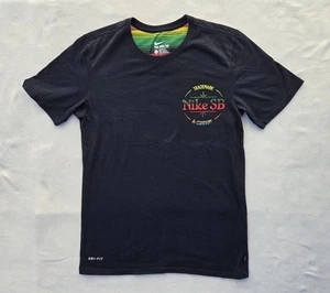 Nike SB Shirt Mens Small Black Dri-Fit Rasta Graphic Skateboard Tee Logo - Picture 1 of 12