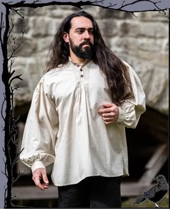Camisa medieval con botones de madera - Oswald Leonardo Carbone - Imagen 1 de 4