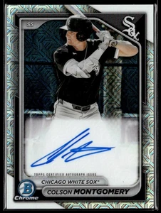 2024 Bowman Chrome Colson Montgomery Prospects Autographs Mojo Refractors - Picture 1 of 2
