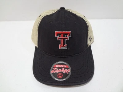 Vintage NCAA Texas Tech Red Raiders LOGO Snapback Mesh Back Hat Zephyr NEW NWT - Image 1 of 4