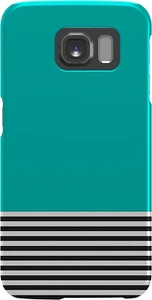 Agent18 Slimshield Case for Samsung Galaxy S6 - Manhattan Stripes/Turquoise - Picture 1 of 7