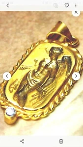 Pandant( gold vermeil roman relief handmade Pendant) - Picture 1 of 1