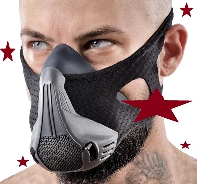 Workout Breathing Mask Adjustable Resistance Levels - Increase Lung Capacity - Image 1 of 4