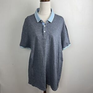 Witchery Men’s Polo Shirt Grey 100% Cotton Size XXL