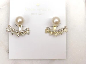 Kate Spade Chantilly Charm Collar Necklace or Front-back Earrings, NWT - Picture 1 of 25