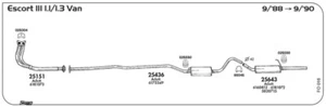 MARMITTA CENTRALE PER FORD Escort III 1,1/1,3 Van 09/88/09/90 - Imagen 1 de 1