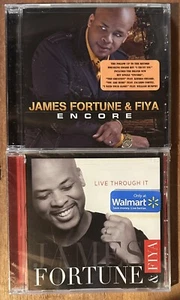 James Fortune & Fiya Gospel 2 CD Lot: Encore (Album) & Live Through It (Single) - Picture 1 of 3