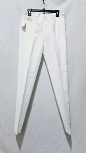 Pantalone uomo Murano Baird McNutt affusolato carota fit plissettato 32x34 avorio slim fit - Foto 1 di 8