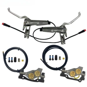 4-Piston Electric Bicycle Hydraulic Disc Brake with Sensor Power Off 2Pin E-Bike - Picture 1 of 29