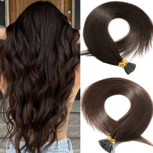 CLEARANCE Pre Bonded I tip Hair Extensions 100S 200S Remy Real 100% Human Hairs - Picture 1 of 28