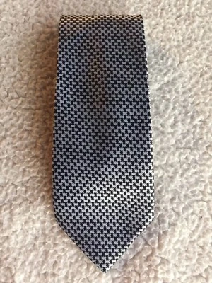 Romario Manzini Collection Men's Neck Tie Black & White   Foto 1 de 4