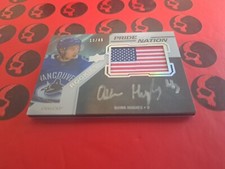 2019-20 Quinn Hughes Auto Rookie /49 Pride Of A Nation UD Black RC # PNA-QH