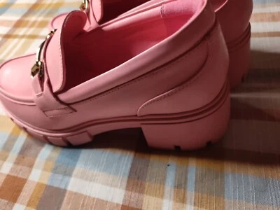 Zapatos mocasines de tacón Dream Pairs rosa 9,5 para dama Foto 1 de 4
