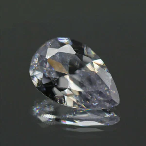 White Sapphire 10x14mm 8.80ct Pear Faceted Cut Shape AAAAA VVS Loose Gemstone - Picture 1 of 3
