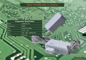 UMEC UP0301Q-12PE Steckernetzteil 12.5V - 2.5 A - Bild 1 von 3