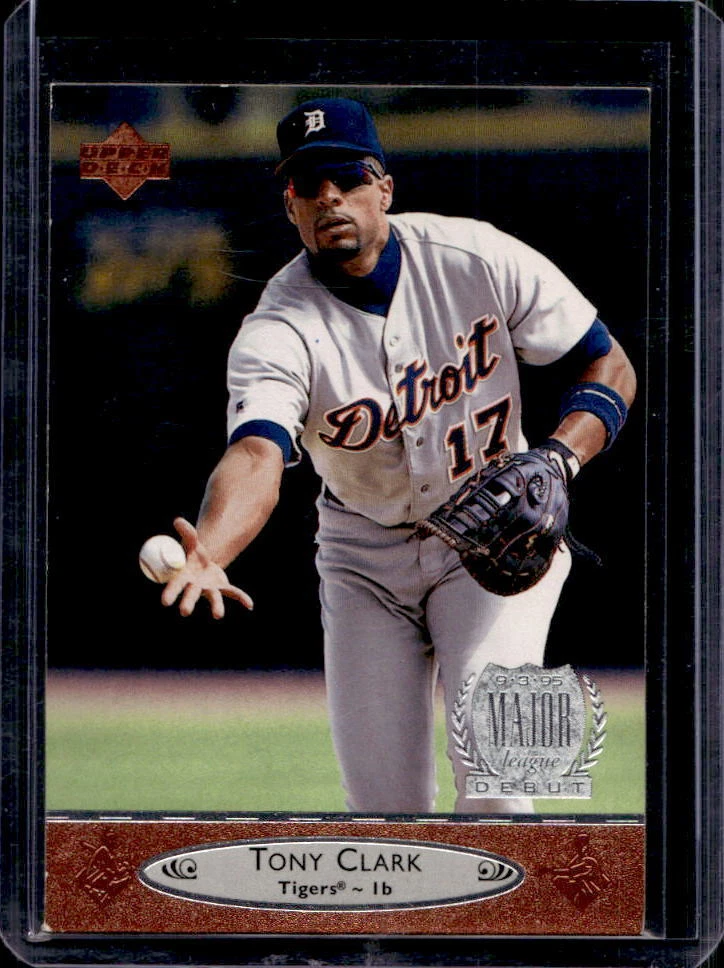1996 Upper Deck Tony Clark Major League Debut Rookie RC #327 Tigers