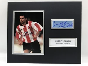 RARE Francis Benali Southampton Signed Photo Display + COA AUTOGRAPH - Picture 1 of 3
