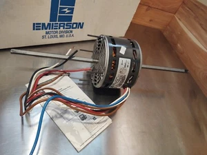 Emerson 1/6 HP, 1075 RPM, 3 Speed, 230V, PSC Double Shaft Motor 3133 3149 - Picture 1 of 7