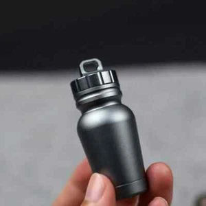 Aluminiumlegierung Wasserdicht Pillendose EDC Camping Überleben Ausrüstung Outdoor - Bild 1 von 9