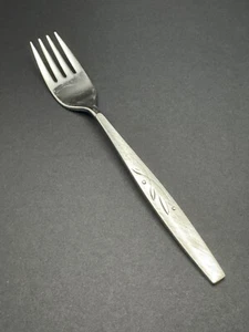 Vintage Oneida Will 'O' Wisp Cube Stainless Salad Fork Glossy Finish 6-3/4" - Picture 1 of 5