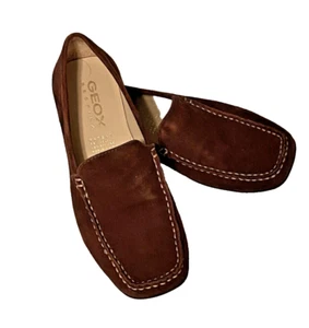 Geox Respira Flat Women's Size 36 Suede Italy Driving Moc Loafers Shoe - Picture 1 of 7
