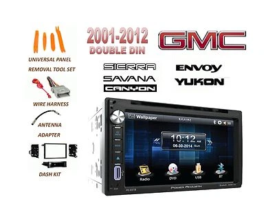 GMC SIERRA SAVANA YUKON ENVOY Touchscreen BLUETOOTH DVD USB MP3 CAR STEREO COMBO - Image 1 of 4