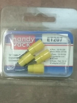 4 Pcs. Standard 1/4" Slide-On Connectors ET207 12-10 Ga. - Image 1 of 2