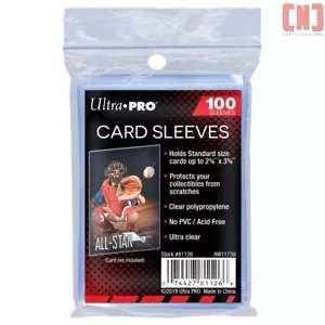 Ultra PRO Standard Doux Manches (100 Paquet) Pour Pokemon, MTG, TCG Cartes - Picture 1 of 2