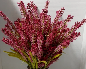 Set of 15 Long Flowers Dark Light Pink Floral Stems Décor Bouquet Artificial NEW - Picture 1 of 10