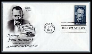 US FDC  # 1773 15c John Steinbeck  ArtCraft L Cancel 1979, 9d707