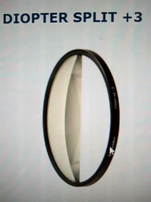  NEW 6" DIOPTER SPLIT + 3 Schneider Close-up Glass Filter Proxar #68-073560 - Image 1 of 2
