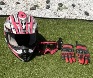 AFX FX-17 Off Road Helmet Women’s L (60-61cm) Motocross + Gloves, Goggles - Picture 1 of 10