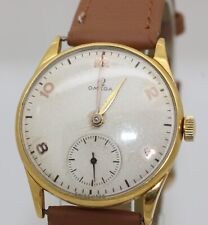 Rare 1940's Gold Plated Omega 2405-4 Manual HW 33mm -  SERVICED